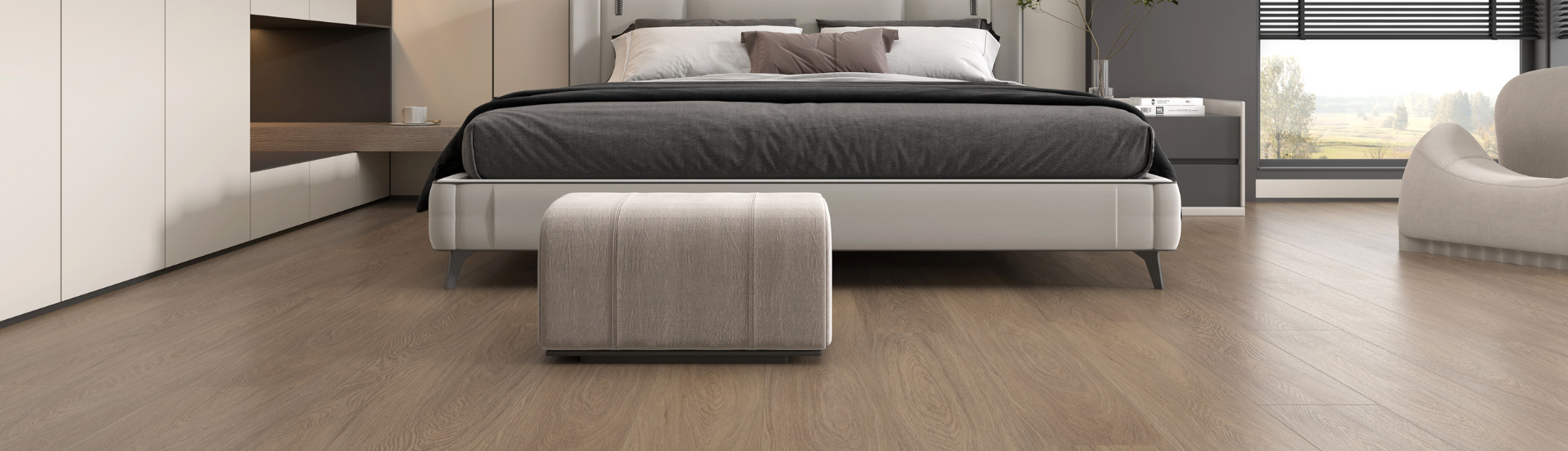 Piso laminado resistente à água