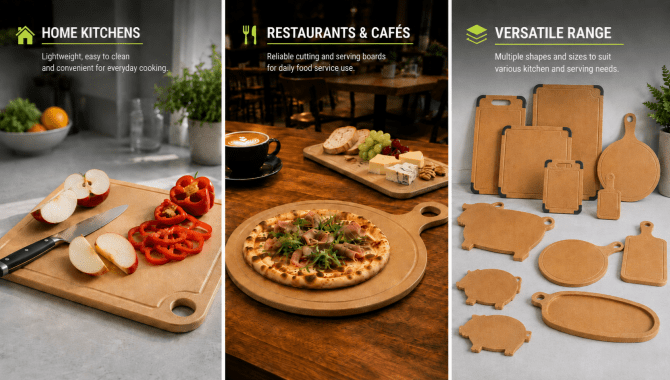 Remica wood fiber cutting boards for home kitchens restaurants retail brands and OEM projects