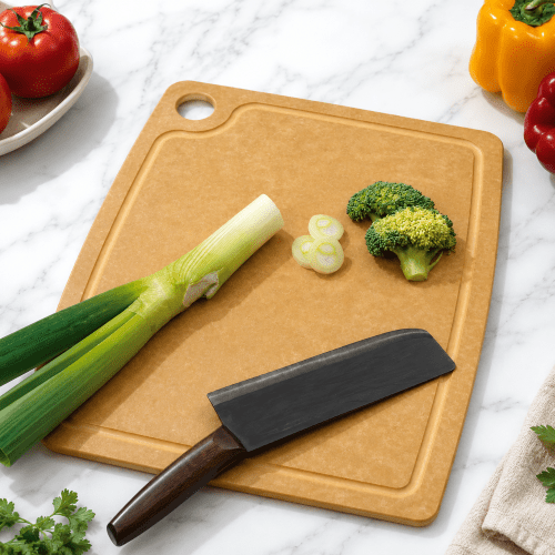 wood fiber cutting board With Groove Collection
