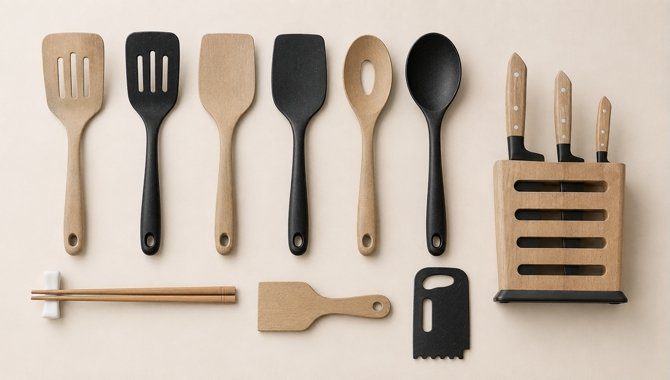 Wood Fiber Kitchen Utensils for Coordinated Collections